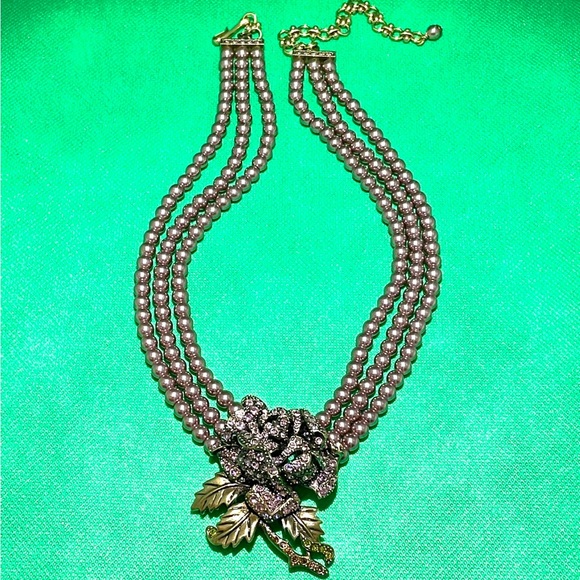 Retired Heidi Daus Rose Elegance Necklace
